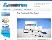 Tablet Screenshot of bundleplans.com